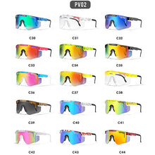 Load image into Gallery viewer, Pit Viper Original Oversized Semi Rimless Sunglasses Men/Women UV400 Half Frame Sports Goggle Big Mirror Shades With Box