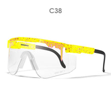 Load image into Gallery viewer, Pit Viper Original Oversized Semi Rimless Sunglasses Men/Women UV400 Half Frame Sports Goggle Big Mirror Shades With Box