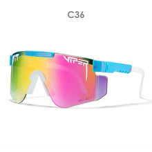 Load image into Gallery viewer, Pit Viper Original Oversized Semi Rimless Sunglasses Men/Women UV400 Half Frame Sports Goggle Big Mirror Shades With Box