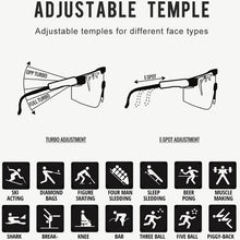 Load image into Gallery viewer, Pit Viper Original Oversized Semi Rimless Sunglasses Men/Women UV400 Half Frame Sports Goggle Big Mirror Shades With Box