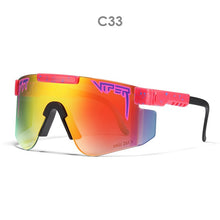 Load image into Gallery viewer, Pit Viper Original Oversized Semi Rimless Sunglasses Men/Women UV400 Half Frame Sports Goggle Big Mirror Shades With Box