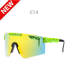 Load image into Gallery viewer, Pit Viper Polarized Oversized Sunglasses Men One-piece Lens Shield Gafas de sol Semi-rimless Mirror UV400 Adjustable