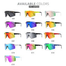 Load image into Gallery viewer, Pit Viper Polarized Oversized Sunglasses Men One-piece Lens Shield Gafas de sol Semi-rimless Mirror UV400 Adjustable