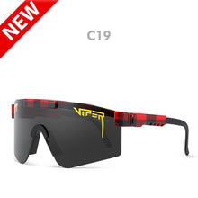 Load image into Gallery viewer, Pit Viper Polarized Oversized Sunglasses Men One-piece Lens Shield Gafas de sol Semi-rimless Mirror UV400 Adjustable
