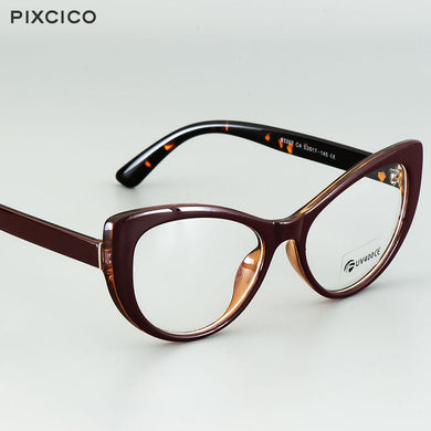 Pixcico 45629 Cat Eye Thick Glasses Frames Women Sexy Retro Optical Fashion