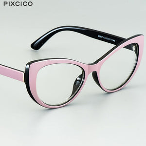Pixcico 45629 Cat Eye Thick Glasses Frames Women Sexy Retro Optical Fashion