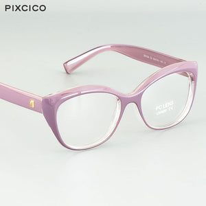 Pixcico 45675 Cat Eye Glasses Frames Men Women Optical