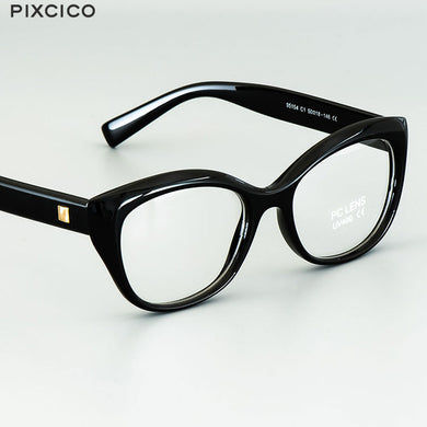 Pixcico 45675 Cat Eye Glasses Frames Men Women Optical