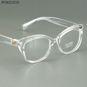 Pixcico 45675 Cat Eye Glasses Frames Men Women Optical