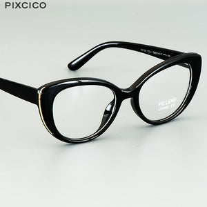 Pixcico 45677 Cat Eye Glasses Frames Women  Optical Fashion Computer Glasses