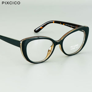 Pixcico 45677 Cat Eye Glasses Frames Women  Optical Fashion Computer Glasses