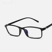 Load image into Gallery viewer, Plain Clear Eyeglasses Anti Blue Light Glasses for Computer Black Square Frame Eyeglasses Blue Blocking Glasses Fake Glasses