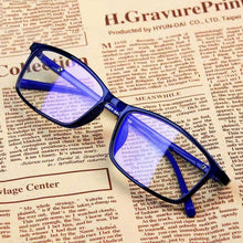 Load image into Gallery viewer, Plain Clear Eyeglasses Anti Blue Light Glasses for Computer Black Square Frame Eyeglasses Blue Blocking Glasses Fake Glasses