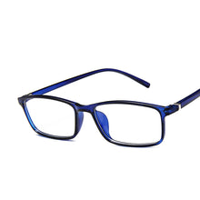 Load image into Gallery viewer, Plain Clear Eyeglasses Anti Blue Light Glasses for Computer Black Square Frame Eyeglasses Blue Blocking Glasses Fake Glasses