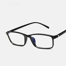 Load image into Gallery viewer, Plain Clear Eyeglasses Anti Blue Light Glasses for Computer Black Square Frame Eyeglasses Blue Blocking Glasses Fake Glasses
