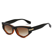 Load image into Gallery viewer, Plastic Cat Eyes Small Sunglass Mens Vintage Brand Designer Leopard Gradient Travel Sun glasses Man Sunglasses.