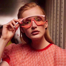 Load image into Gallery viewer, Plastic Goggle Oversized Women Sunglasses Square Brand Designer Big Frame Sunglasses For Female Oculos De Sol Feminino