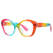 Carica l'immagine nel visualizzatore di Gallery, Plastic Oversized Muti Colors Cat Eyes Sunglasses Shades Uv400 2023 Rainbow Men Retro Female Ladies Sun Glasses