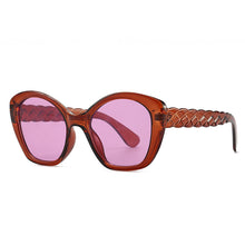 Carica l'immagine nel visualizzatore di Gallery, Plastic Oversized Muti Colors Cat Eyes Sunglasses Shades Uv400 2023 Rainbow Men Retro Female Ladies Sun Glasses