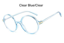 Carica l'immagine nel visualizzatore di Gallery, Plastic Round Glasses Korean style Black spectacle frames Women Vintage Eyeglasses Clear Men's Glasses oculos de grau