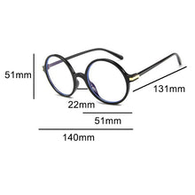 Carica l'immagine nel visualizzatore di Gallery, Plastic Round Glasses Korean style Black spectacle frames Women Vintage Eyeglasses Clear Men's Glasses oculos de grau