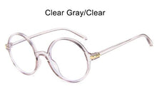 Carica l'immagine nel visualizzatore di Gallery, Plastic Round Glasses Korean style Black spectacle frames Women Vintage Eyeglasses Clear Men's Glasses oculos de grau