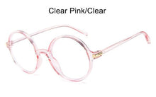 Carica l'immagine nel visualizzatore di Gallery, Plastic Round Glasses Korean style Black spectacle frames Women Vintage Eyeglasses Clear Men's Glasses oculos de grau