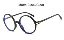 Carica l'immagine nel visualizzatore di Gallery, Plastic Round Glasses Korean style Black spectacle frames Women Vintage Eyeglasses Clear Men's Glasses oculos de grau