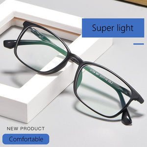 Plastic steel glasses frame retro glasses frame men's ultralight casual large frame glasses women's prescription glasses 9801