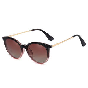 Polarized 2 in 1 Magnetic Sunglasses Women Retro Round Anti Blue Glasses Frame Female 2023 Optical Prescription Eyeglasses