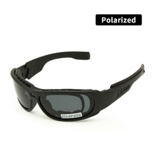 Load image into Gallery viewer, Polarized Ballistic Army Sunglasses Daisy One C6 Military Goggles Rx Insert 4 Lens Kit Men Combat War Game Tactical Glasses