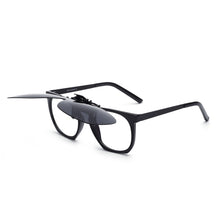 Load image into Gallery viewer, Polarized Clip On Sunglasses Round Women Men Filp up Sunglasses UV400