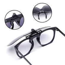 Load image into Gallery viewer, Polarized Clip On Sunglasses Round Women Men Filp up Sunglasses UV400