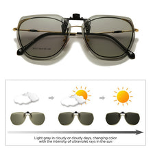 Load image into Gallery viewer, Polarized Clip On Sunglasses Flip Up Sunglasses Photochromic Driving Glasses Mirrored Sunglasses Night Vision Fishing Goggle