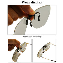 Load image into Gallery viewer, Polarized Clip on Sunglasses Men Women Photochromic Sun Glasses Night Vision Driving Goggle Flip Up Lens Glasses UV400 Oculos