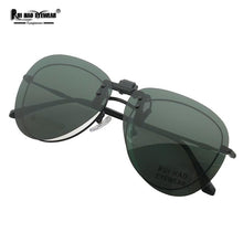 Load image into Gallery viewer, Polarized Clip on Sunglasses Outdoor Sun Glasses Retro Design Driving Eyeglasses Clip Transforms Regular Glasses into Sunglasses