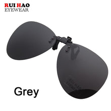 Load image into Gallery viewer, Polarized Clip on Sunglasses Outdoor Sun Glasses Retro Design Driving Eyeglasses Clip Transforms Regular Glasses into Sunglasses