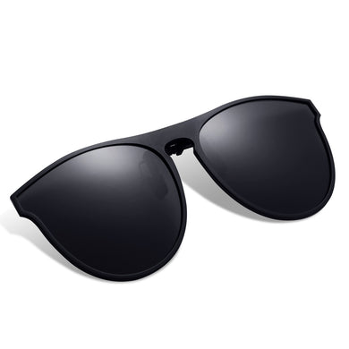 Occhiali da sole polarizzati con clip Occhiali da guida unisex antiriflesso con protezione UV con ribaltamento per occhiali da vista