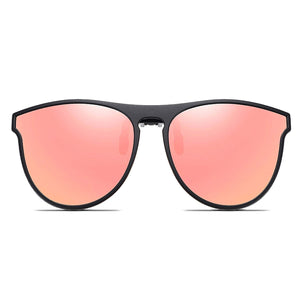Polarized Clip-on Sunglasses Unisex Anti-Glare UV Protection Driving Glasses With Flip Up for Prescription Glasses