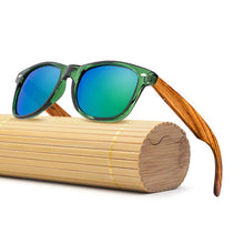 Load image into Gallery viewer, Polarized Custom Logo  Promotional Arm Private Label Wood Bamboo Sunglasses 2023