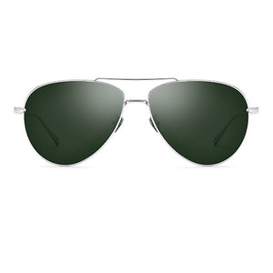 Polarized Driving Glasses Aluminium Alloy Silver/Black/Blue Frame Men Sunglasses