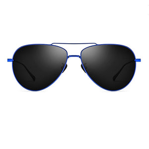 Polarized Driving Glasses Aluminium Alloy Silver/Black/Blue Frame Men Sunglasses