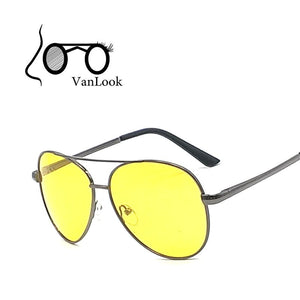 Polarized Glasses Yellow Lens Men Sunglasses For Night Driving In The Dark Polaroid Lentes De Sol Amarillo Male Sun Spectacles
