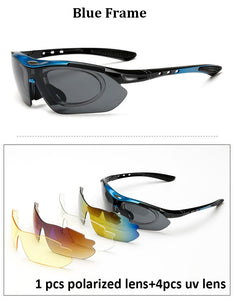 Polarized Goggle Sunglasses Men Women 5 In 1 Outdoor Sport Glasses Optical Prescription Eyewear Frames Eyeglass