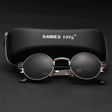 Load image into Gallery viewer, Polarized Gothic Steampunk Sunglasses Men Women Brand Designer Vintage Round Shades Metal Frame Sun Glasses Oculos