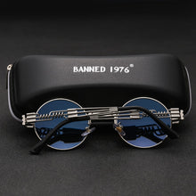 Load image into Gallery viewer, Polarized Gothic Steampunk Sunglasses Men Women Brand Designer Vintage Round Shades Metal Frame Sun Glasses Oculos