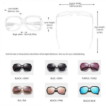 Load image into Gallery viewer, Polarized Ladies Sunglasses Fashionable  Casual Sunglasses for Women  UV Protection Eyewear Oculos Lunette De Soleil Femme