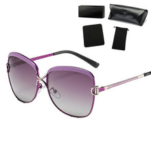 Load image into Gallery viewer, Polarized Ladies Sunglasses Women Gradient Lens Round Sun Glasses Square  Brand Oculos Lunette De Soleil Femme
