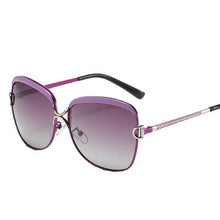 Load image into Gallery viewer, Polarized Ladies Sunglasses Women Gradient Lens Round Sun Glasses Square  Brand Oculos Lunette De Soleil Femme