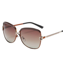 Load image into Gallery viewer, Polarized Ladies Sunglasses Women Gradient Lens Round Sun Glasses Square  Brand Oculos Lunette De Soleil Femme